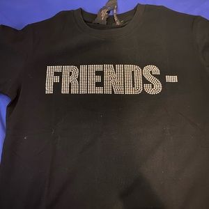 Vlone/Friends Rhinestone T-Shirt